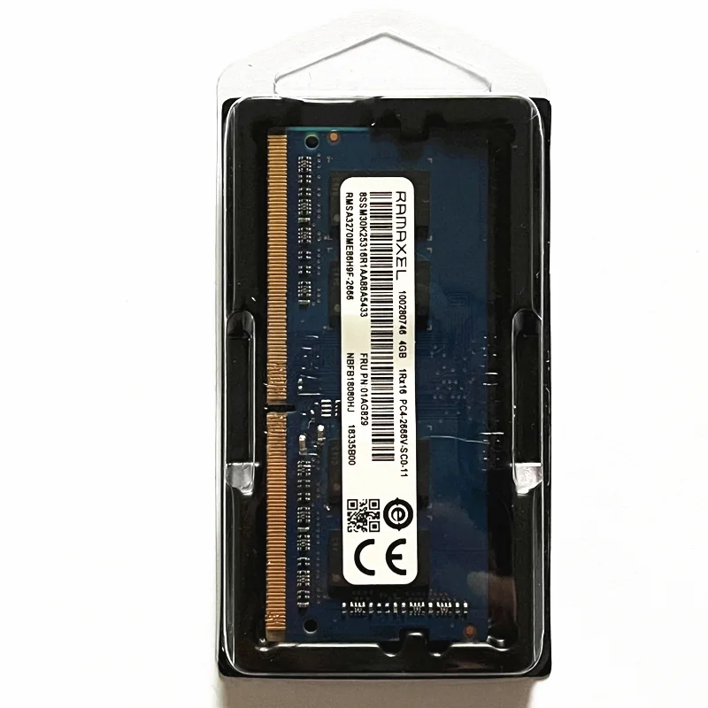 RAMAXEL DDR4 4GB 2666MHz Laptop Memory 4GB 1Rx16 PC4-2666V-SC0-11