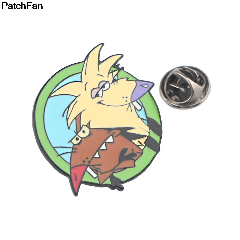 A2688 Patchfan Angry Beaver цинковый Шарм мультфильм булавка para рубашка пальто Броши Одежда рюкзак аксессуары металлические ювелирные изделия значки