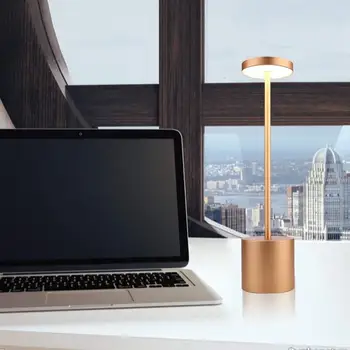 

dining room table le table led light Hotel design aluminum USB cord cordless lamp