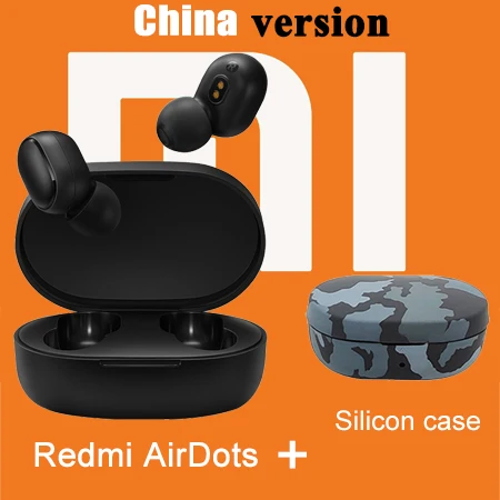 Xiaomi Redmi Airdots 5,0 Bluetooth наушники TWS беспроводные наушники Global 3D Bass стерео Earphoens гарнитура зарядная коробка с микрофоном - Color: Redmi Package 14