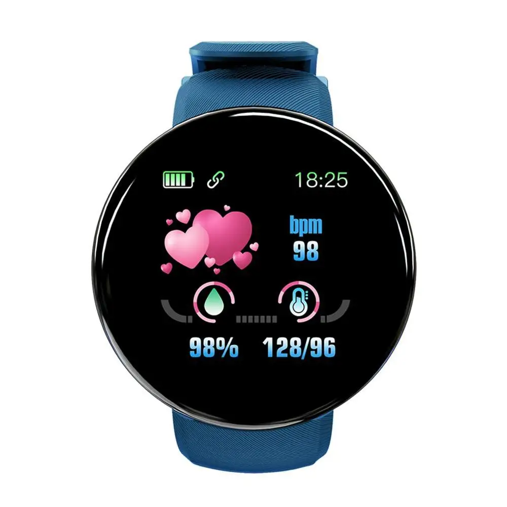 

Reloj D18 Smart Watch Men Women Kids Bracelet Heart Rate/Blood Pressure Monitor Smart Watches 2020 Fashion Gift amazfit