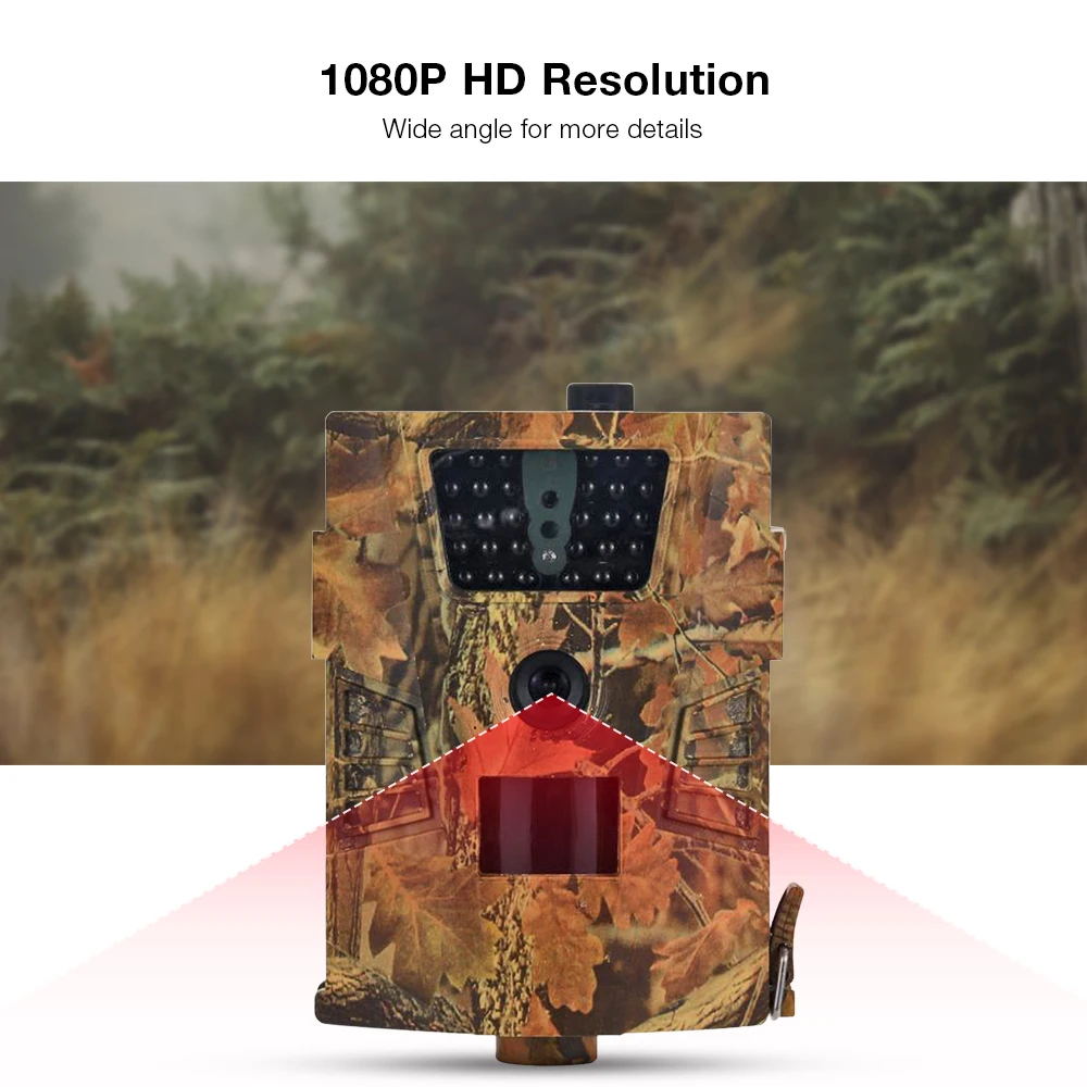 NACATIN ht - 001B Digital&nbsp;Wildlife Trail Camera 30PCS Infrared LEDs IP65 Waterproof 1080P Image