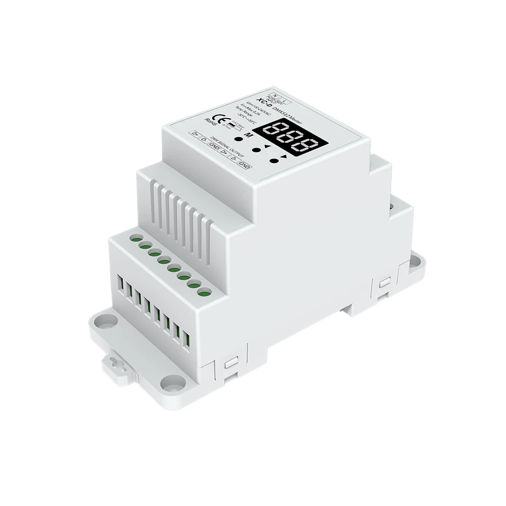 DMX512 master с цифровым дисплеем может работать как автономный режим или RF RGB/RGB+ W/RGB+ CCT контроллер может использовать RF2.4G пульт дистанционного управления