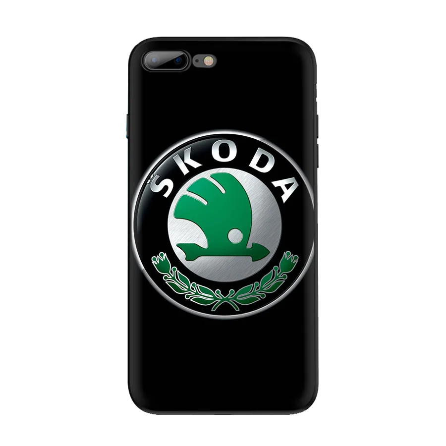 Desxz Skoda логотип автомобиля Мягкий ТПУ чехол для iPhone 5 5S SE 6 6s 7 8 Plus X XR XS чехол для MAX XR защита - Цвет: B11