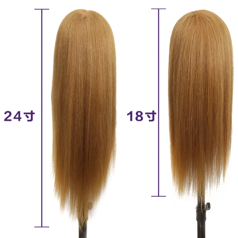  Pro head mannequin dummy 85% natural human Hair head Mannequin head with hair teaching head dummy - 4000385036222