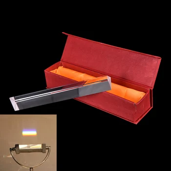 

20CM Mini prism optical glass triple triangular prism refractor physics experiment office school stationery supplies Wholesale
