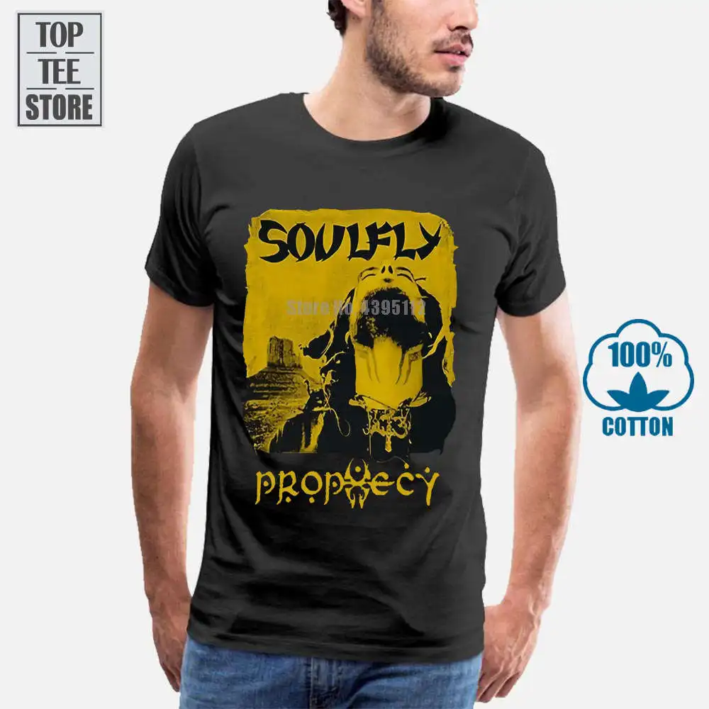 Soulfly Prophecy Американский металлический браслет футболка Размеры: от S до 6Xl Мужская
