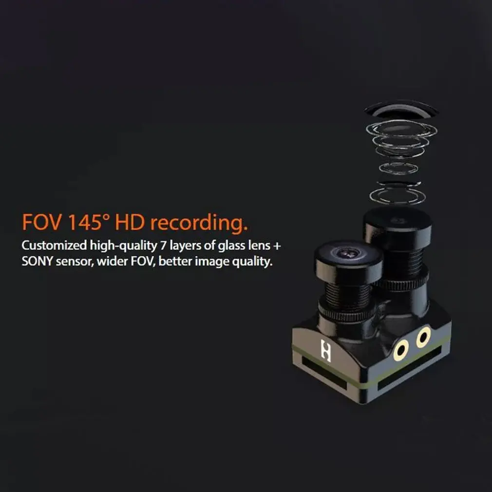 RunCam Hybrid FOV 145 градусов 4K 30fps HD Запись DVR двойной объектив Мини FPV камера Низкая задержка одноплатная для RC гоночный Дрон