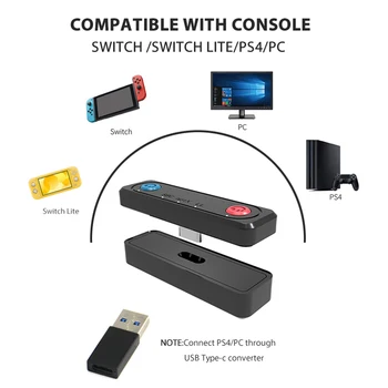 

USB Type C Bluetooth 5.0 Audio Transmitter Adapter Dongle Low Latency for Switch/Switch Lite/PS4/PC Game Accessories