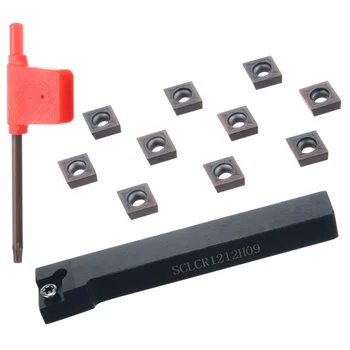 

Boring Bar Inserts Lathe T15 Wrench CCMT09T30 Cutting Turning Trimming Workshop