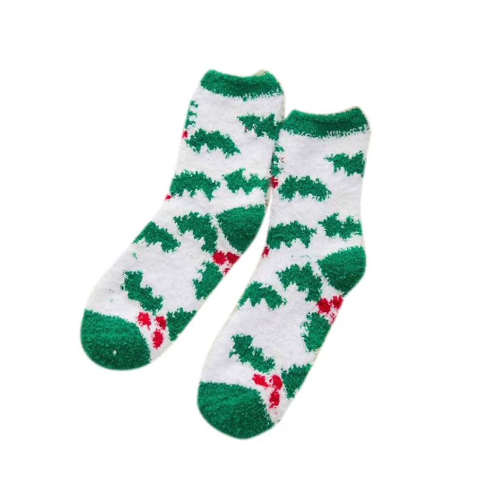 JAYCOSIN носки женские зимние рождественские носки с принтом животных приятные тапочки носки модные милые плотные длинные носки для девочек 923 - Цвет: B