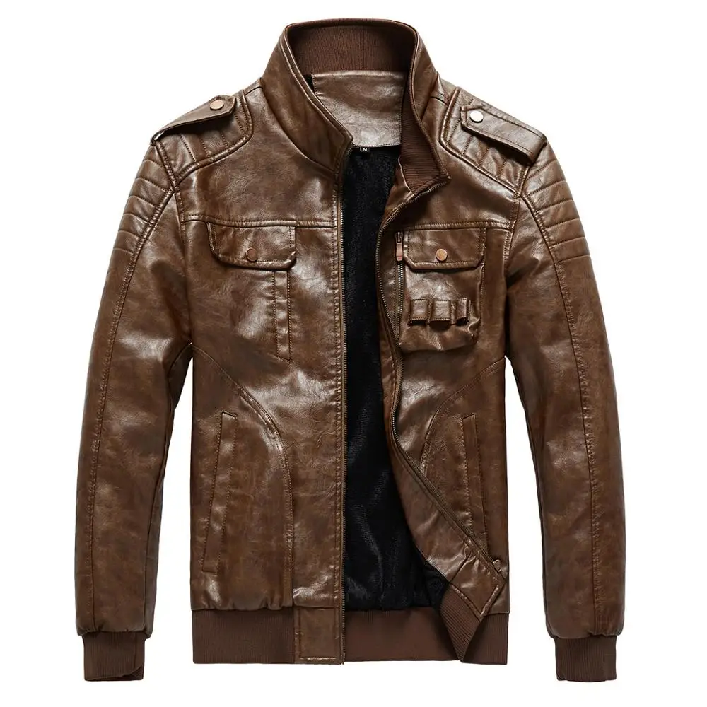 

Mens Leather Jackets Men's Autumn Winter Fashion Motorcycle Leather Jacket Men Vintage Casual Warm PU Leather Coats Male Clothes