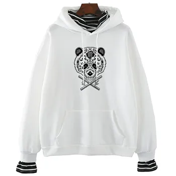 

Panda Muerte Women's Sweatshirts Fashion Female Sweatshirts Tee Winter&spring Fashion Tumblr Grunge Tops Outwear