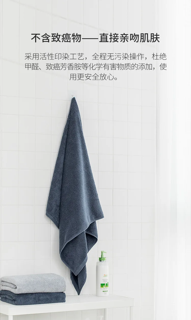 Xiaomi Jordan& Judy хлопковое банное полотенце, большое толстое мягкое полотенце для дома, детское полотенце, быстрое впитывание воды, 70*140 см