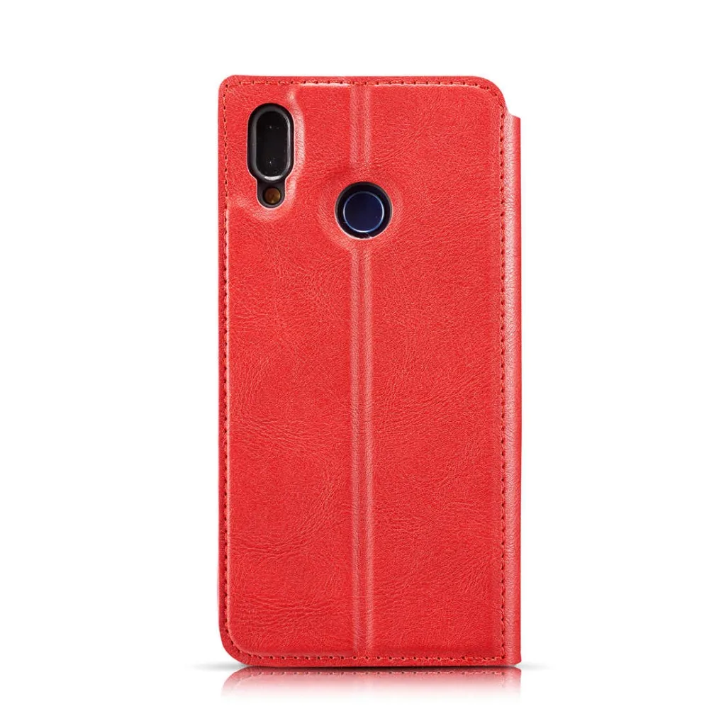 Роскошный флип-кожаный чехол для телефона Redmi Note7 Note6 Pro, магнитный Ультратонкий чехол-кошелек с отделением для карт, задняя крышка для Redmi Note7 Coque