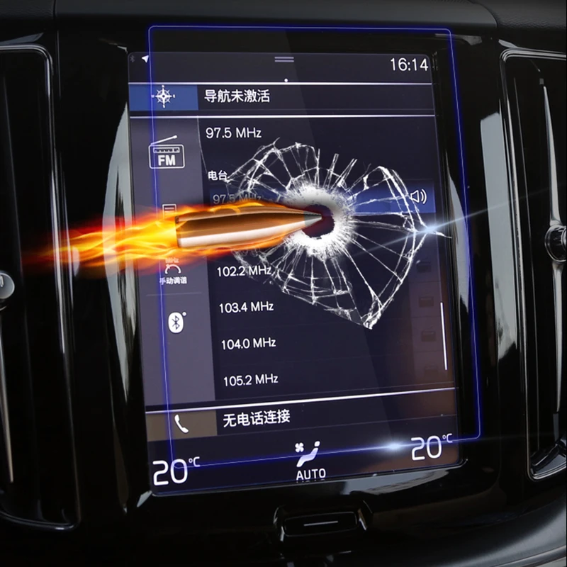 Для Volvo XC60- HD автомобильный навигационный экран протектор стеклянная Защитная пленка крышка отделка автомобиля Стайлинг Аксессуары