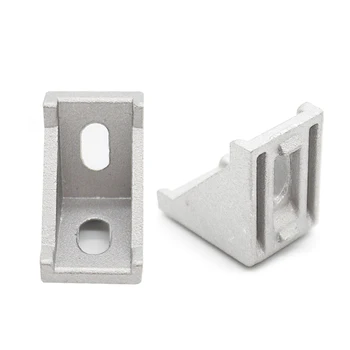 

10 20pcs 2430 2525 Series Silver Corner Piece Corner Angle L Brackets Connector Fasten Connector 25S Aluminum Profile