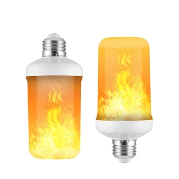 

E27 LED Dynamic flame effect light bulb Multiple mode Creative corn lamp E14 Decorative lights For bar hotel restaurant party