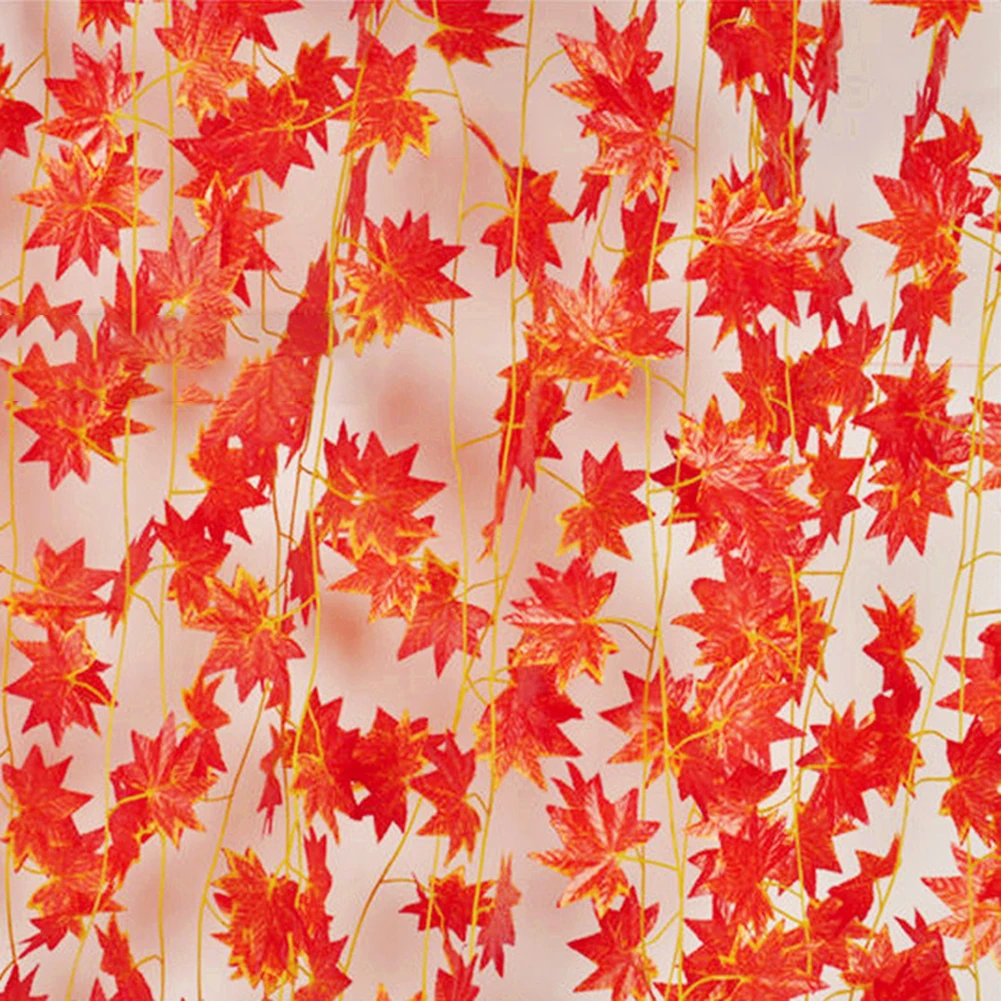 5Pcs Artificial Maple Grape Leaf Vine Plant DIY Party Home Wedding Garden Wall Decor