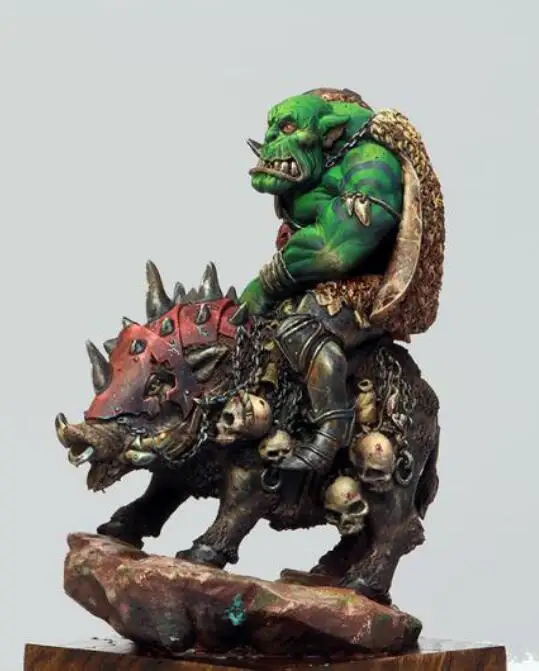 1/18 шкала resin смоляная фигурка Orc на катушке Коллекционная фигурка