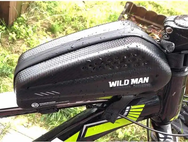 Top WILD MAN Road Bicycle Handlebar Bag Rainproof Cycling Front Top Tube Bag MTB Repair Tool Bag Bike Saddle Bag Sacoche Velo 44