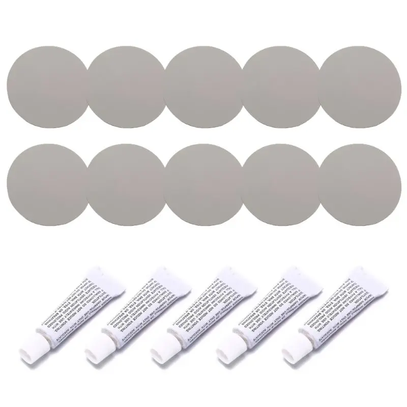 5 Set Inflatable Boat Repair Kit PVC Material Adhesive Patches for Waterbed Sofa