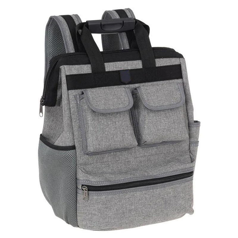 

Multi Function Double Shoulder Thickening Kit Backpack Large Capacity Cloth Resistant Backpack Electrician Maintenance Tool Bag