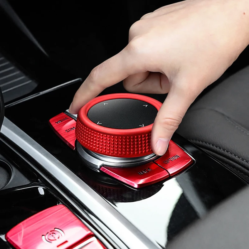 Для BMW X3 G01 X45 серии G30 G38 для iDrive автомобиля мультимедийная Кнопка Крышка отделка Ручка Наклейка для NBT контроллер хромированная кнопка