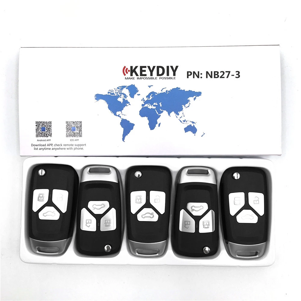 KEYDIY 5 шт./лот NB27-3 3 кнопки NB серии автомобильный ключ дистанционного управления для мини Kd KD900 KD900+ URG200 KD-X2 ключ Pro* grammer