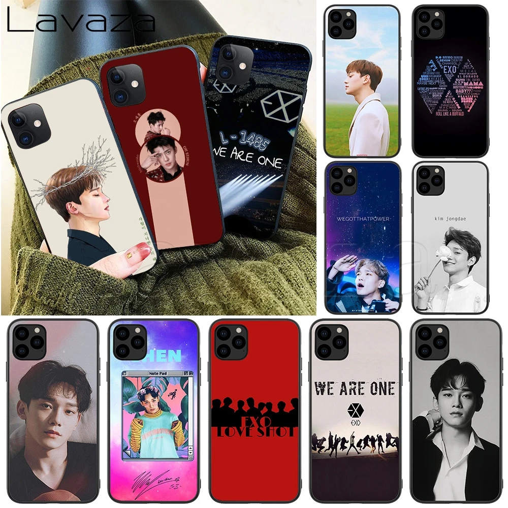 Силиконовый мягкий чехол Lavaza EXO chen для iPhone 12 Mini 11 Pro XS Max XR X 8 7 6 6S Plus 5 5S SE | Мобильные