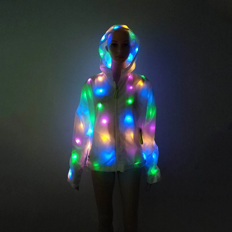 led hoodie rave