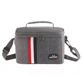 

2020 New Fashion Insulated Thermal Cooler Lunch box food bag for work Picnic bag Bolsa termica loncheras for school students