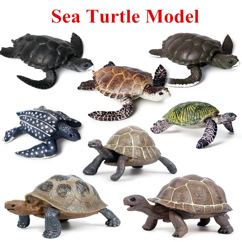 12Pcs Sea Animal Turtle Action Figures Marine Animals Classrooms Rewards