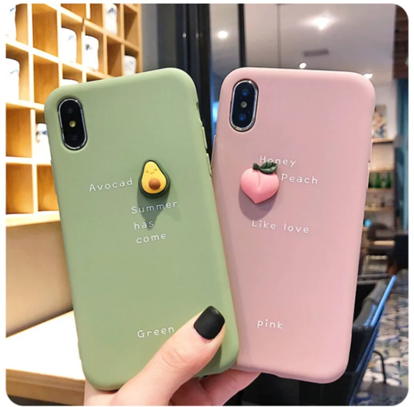 

Stereoscopic pattern CREATIVE TPU soft Phone Case for iPhone 7 8 6 6S Plus X XS MAX 5 5S SE XR Cover