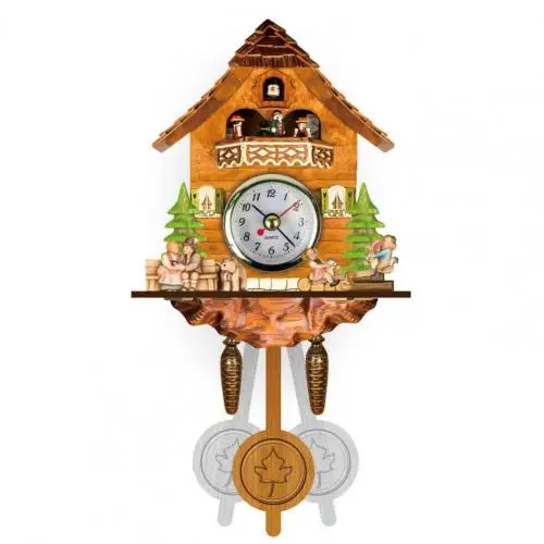 large clock Cuckoo Clock Living Room Wall Clock Bird Cuckoo Alarm Clock wall Watch Wooden Living Room Clock Home Decoration Accessories cuckoo wall clocks Wall Clocks