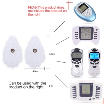 

10PCS Electrode Pads Reusable Self Adhesive Gel For Digital Tens Physiotherapy EMS Nerve Muscle Stimulator Body Massager