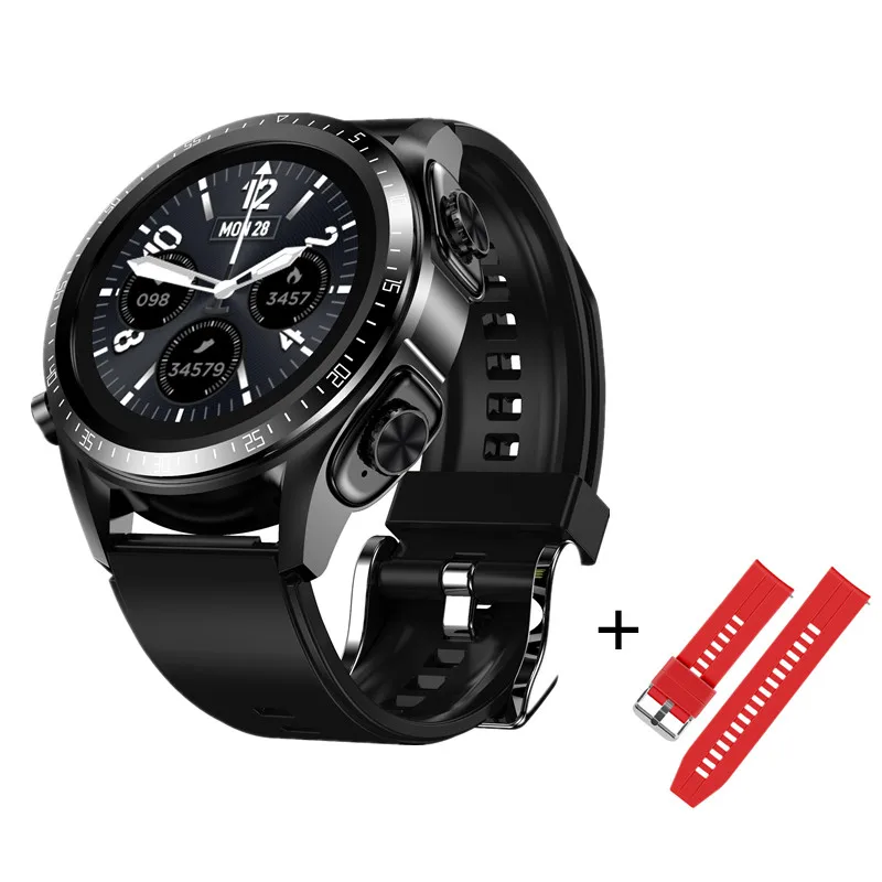 2022 Men's Smart Watch TWS Earphone 2-in-1 Bluetooth 5.0 Heart Rate Blood Pressure Monitor Sports Bracelet Women Fitness Tracker 