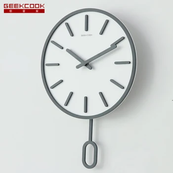 

Nordic Wall Clock Wood Pendulum Clocks Wall Home Decor Individual Luxury Silent Living Room Modern Duvar Saati Gift Ideas FZ590