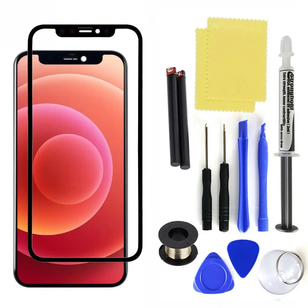 Denemarken Edelsteen vernieuwen Hd 1 Set Tempered Glass For Iphone 12/mini/pro Max Full Cover Film For  Iphone12 Tempered Film Touch Screen Sensor+adhesive+tools - Mobile Phone  Touch Panel - AliExpress