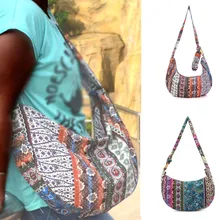 Женская вместительная сумка-хобо, тканевая сумка, Экологичная ручная сумка в богемном стиле, сумка на плечо, Цветочная Холщовая Сумка, Сумка через плечо
