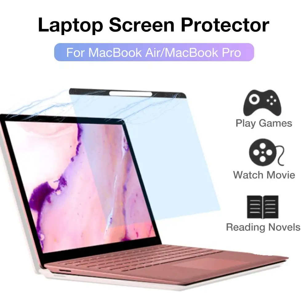 Защитная плёнка для экрана ноутбука Apple Macbook Air Pro 13 15 retina Touch Bar модель прозрачная