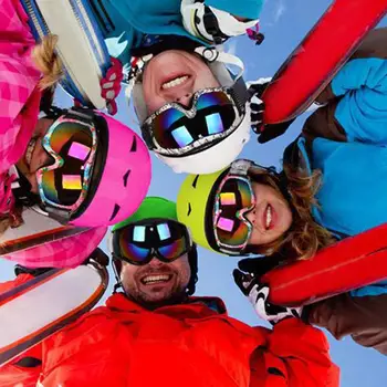 

NEW ABS 18*8CM Windproof Outdoor Eye Glasses Snowboard Goggles Dustproof Anti-UV Motorcycle Sunglasses Ski Cycling Eyewear