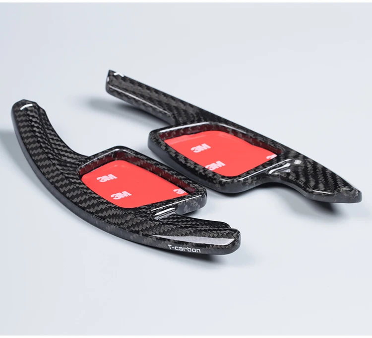 T-carbon Steering Paddle Shifter For Audi A3 A4 A6 A7 C8 A8 D5 E-tron Car Shift Paddle Shifter Gear Accessories