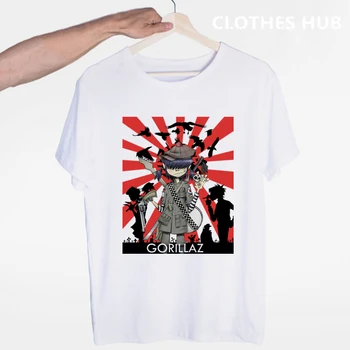 

Gorillaz Rock Band ChakaKhan Noodle Murdoc Russel T-shirt O-Neck Short Sleeves Summer Casual Fashion Unisex Men And Women Tshirt