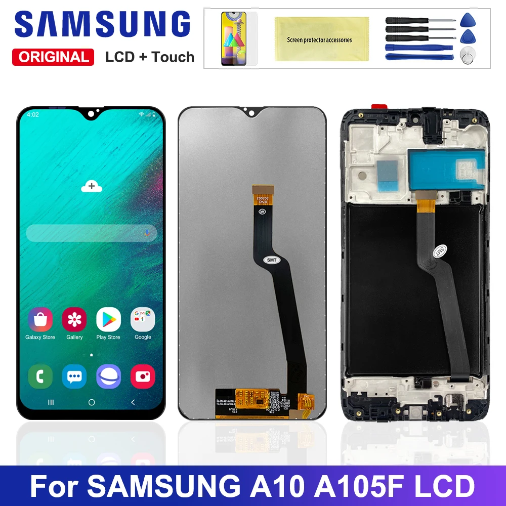 6 2 ''Оригинальный ЖК-дисплей для Samsung Galaxy A10 A105 A105F SM-A105F с сенсорным экраном