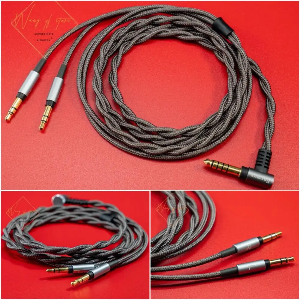 Cabo de Cabo Áudio de Alta Equilibrada para Hifiman Fidelidade 2021 Fone Ouvido 2.5mm 3.5mm 4.4mm Plug 6n Occ He1000 He6 se He400 - Image 3
