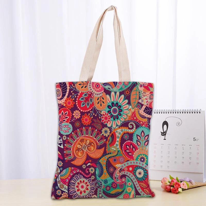 floral fabric bags