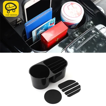 

CarManGo for Mersedes-benz A Class W177 V177 2019 Auto Car Central Drink Cup Holder Storage Box Organizer Case Trim Accessories