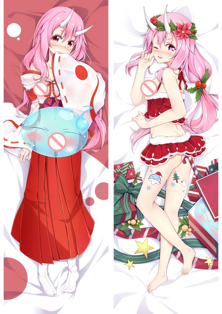 Аниме Tensei shitara Slime Datta Ken Dakimakura Чехол с персонажами Rimuru& Shuna Bolster чехол Milim Nava обнимающий тело Чехол для подушки - Цвет: S3