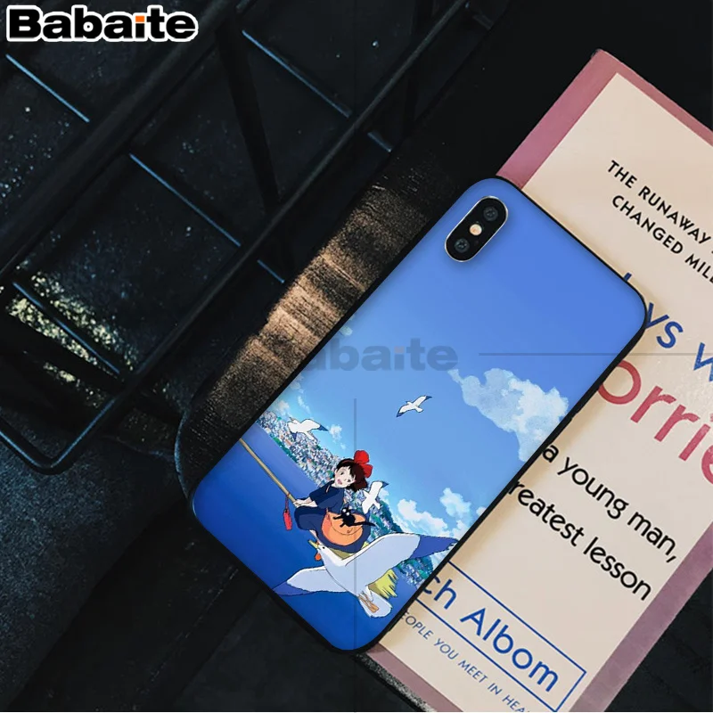 Babaite Kikis служба доставки ТПУ черный чехол для телефона чехол для iPhone X XS MAX 6 6S 7 7plus 8 8Plus 5 5S XR - Цвет: A2